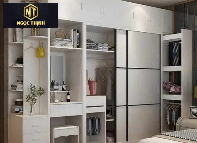 Xưởng Nội Thất Ngọc Thịnh Long Thành - Cần Thơ - Tủ quần áo cánh lùa kết hợp bàn làm việc đẹp , cao cấp & giá rẻ - TQANT39 Xưởng Nội Thất Ngọc Thịnh Long Thành - Cần Thơ - Tủ quần áo cánh lùa kết hợp bàn làm việc đẹp , cao cấp & giá rẻ - TQANT39